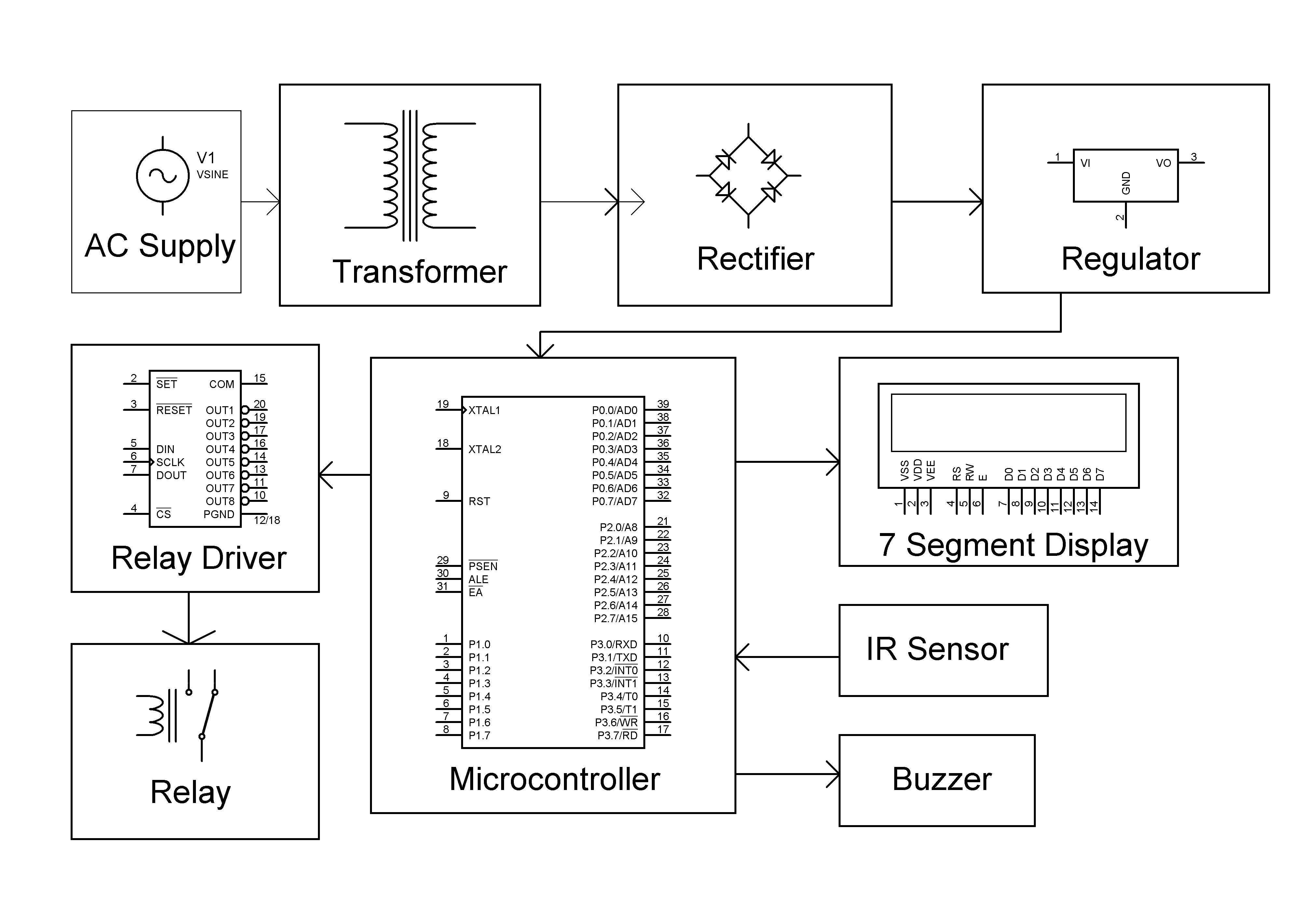 coin based mobile charger circuit diagram