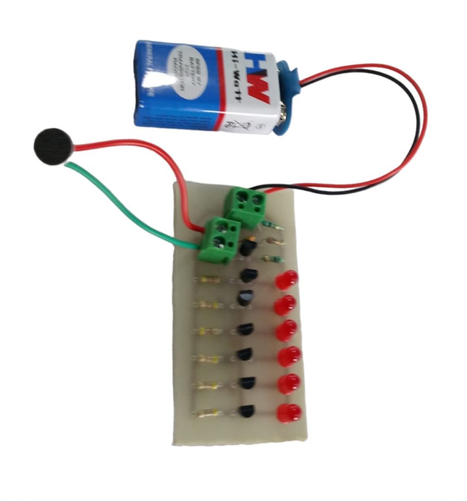 MUSIC REACTIVE FLASH LIGHT LED USING MICROPHONE - Electrosal