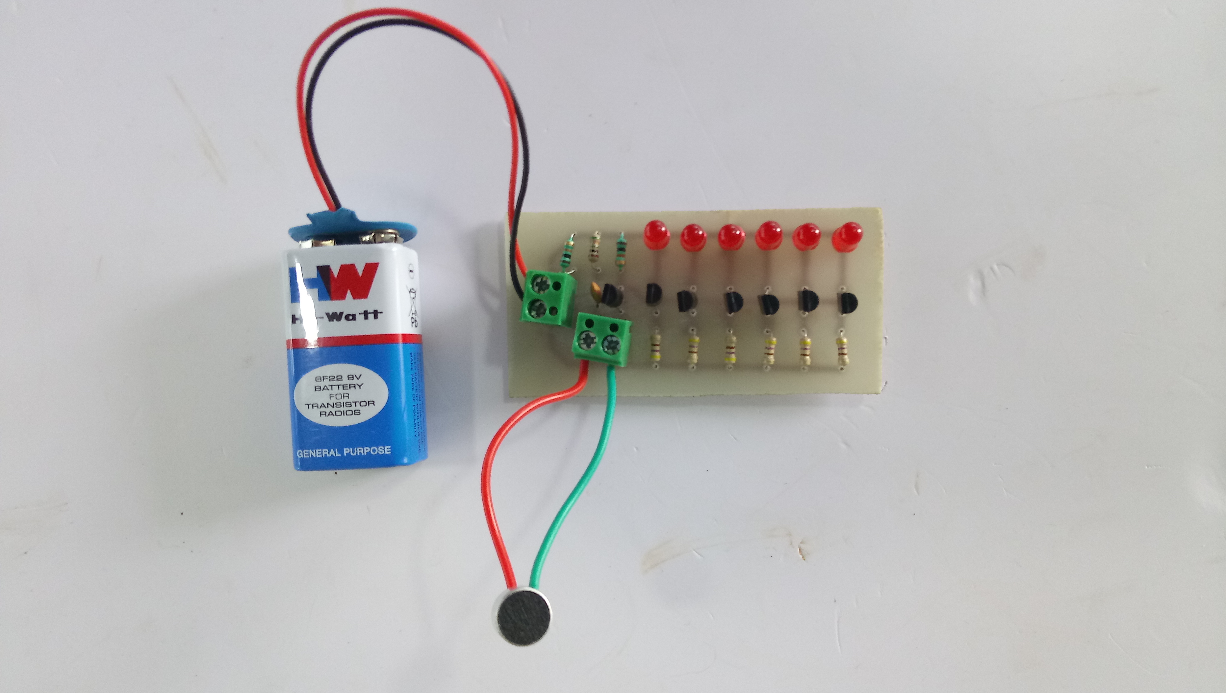 MUSIC REACTIVE FLASH LIGHT LED USING MICROPHONE - Electrosal
