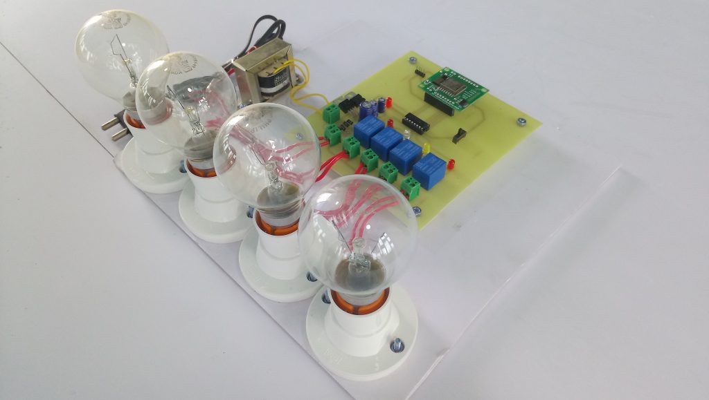 HOME AUTOMATION USING GOOGLE ASSISTANT Circuit Diagram