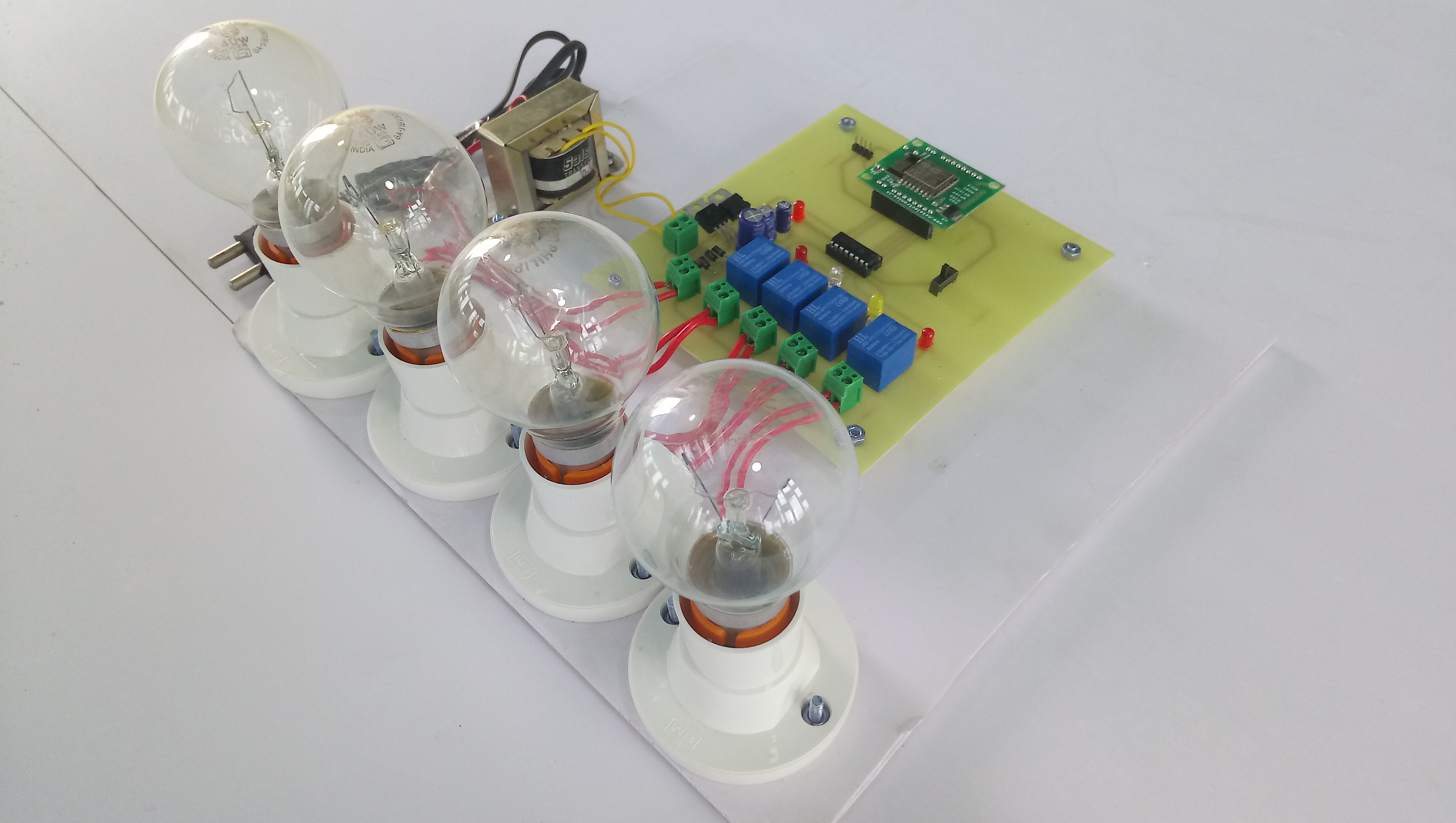 Home automation using google assistant electrosal