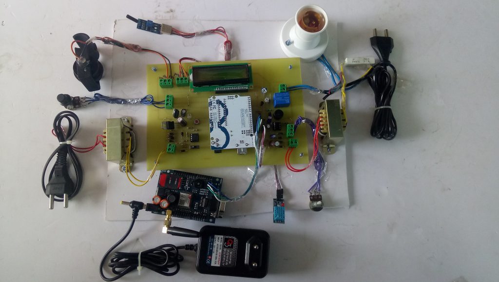 Gsm Based Substation Monitoring And Control System Circuit Diagram ...