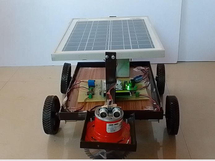SOLAR GRASS CUTTER WITH OBSTACLE AVOIDANCE Electrosal